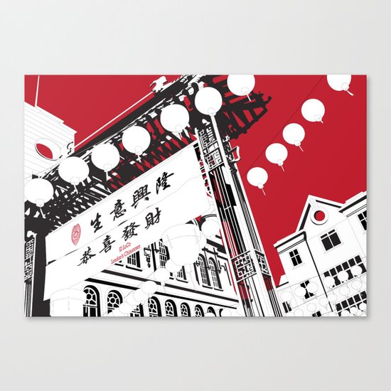 London's Chinatown Canvas Print