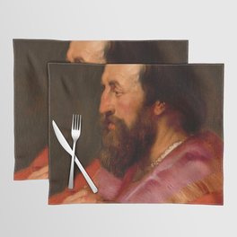 Head of One of the Three Kings, Melchior, The Assyrian King by Peter Paul Rubens Placemat