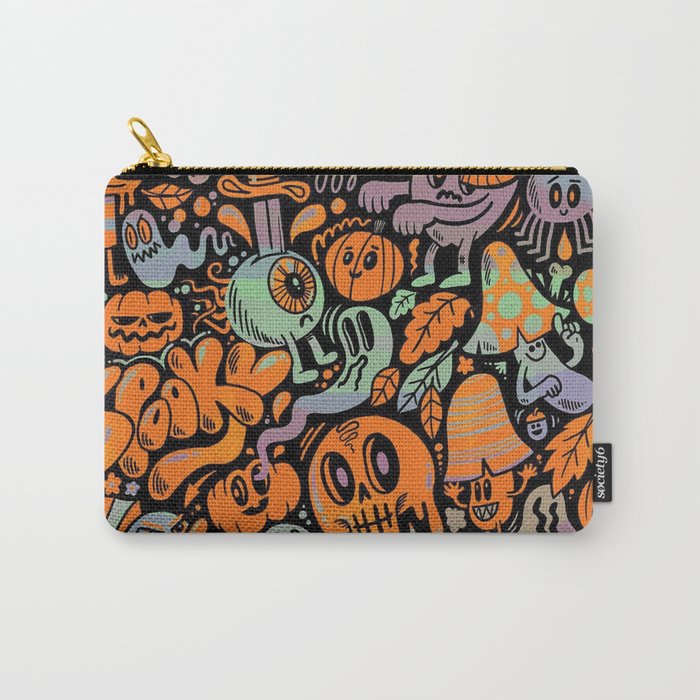 Spooky Doodle Art Carry-All Pouch
