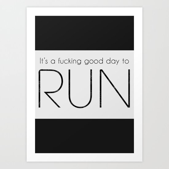 RUN Art Print