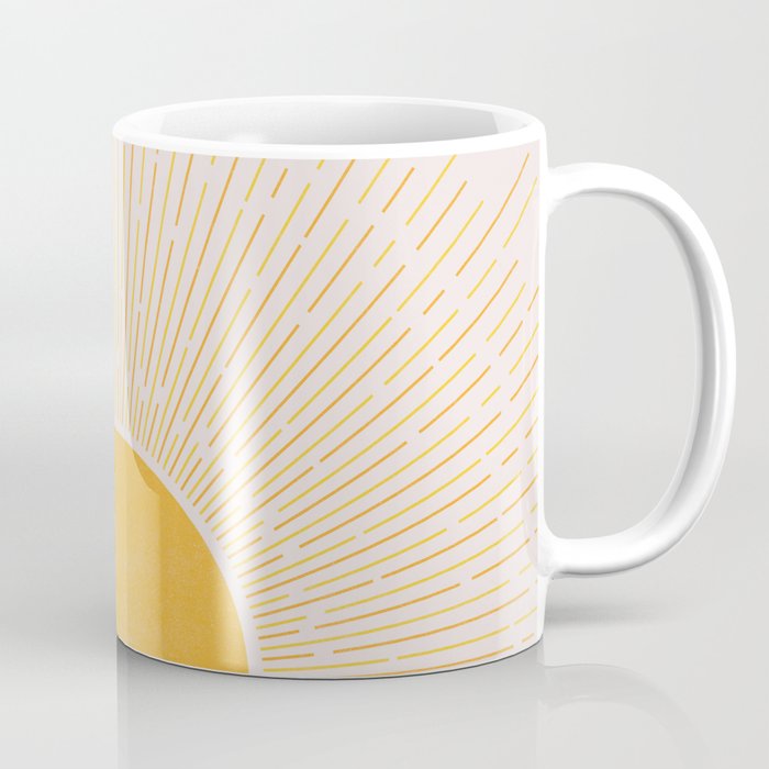 Sun Rise Art, Horizontal boho Sun Coffee Mug