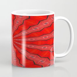 Red and Black Abstract Coffee Mug