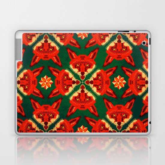 Fox Cross geometric pattern Laptop & iPad Skin