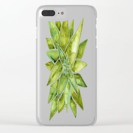Aloe Vera – Green Palette Clear iPhone Case