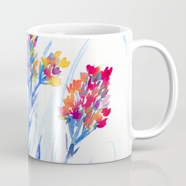 pastel flowers: botanical art Statice Coffee Mug