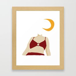 moon and i Framed Art Print