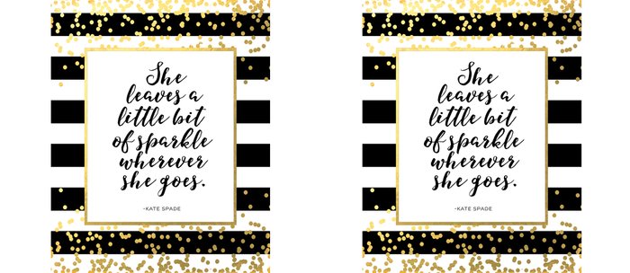 Printable Art Kate Spade Quote Kate Spade Decor Girls Room Decor