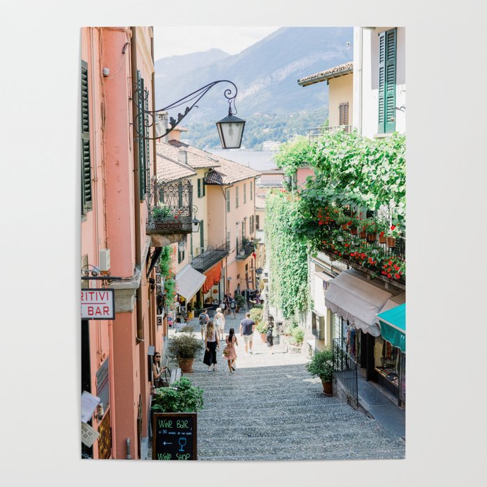 Street in Bellagio | Lake Como, Italy | Fine Art Travel Photography Print | Italy Wall Art Poster