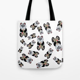 Pandas with Pizza pattern  Tote Bag