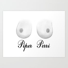 Piper Perri Art Print | Petite, Piperperri, Chest, Perri, Areola, Tits, Drawing, Naked, Sexy, Small 