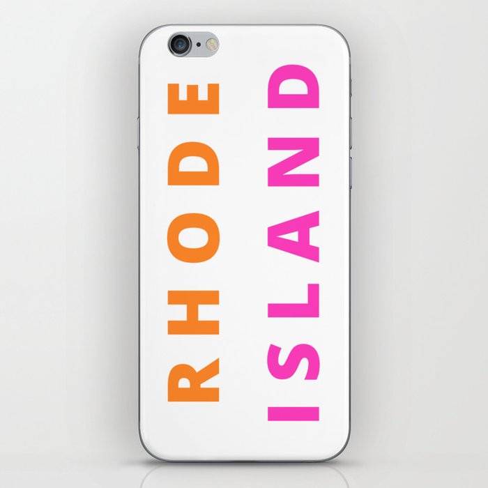 Rhode Island coffee lovers / coffee milk tourist summer fun beach travel funny state logo iPhone Skin