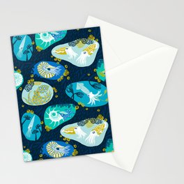 Cephalopods through time Stationery Cards