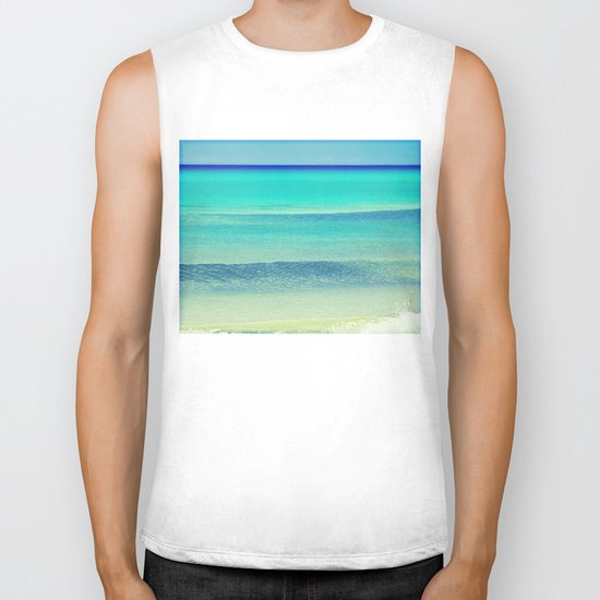 shades of blue Biker Tank