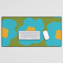 Bold Happy Blooming Flowers Desk Mat