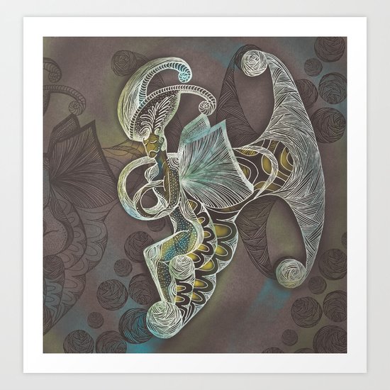Night Moth Art Print