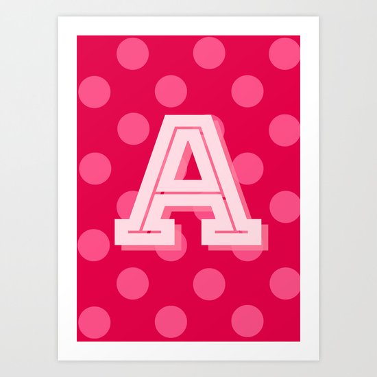 A is for Awesome Art Print