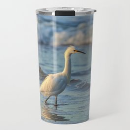 Snowing Egret Hunting Travel Mug