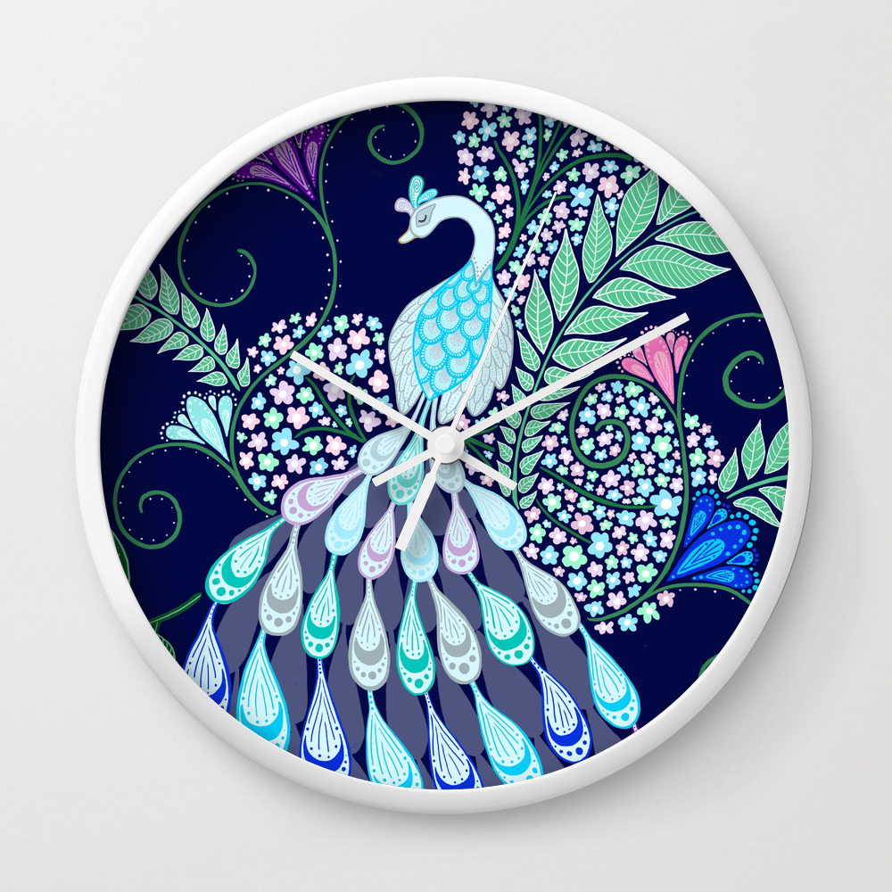 Moonlark Garden Wall Clock By Shannon Messenger Society6 Moonlark Garden Wall Clock By Shannon Messenger Society6