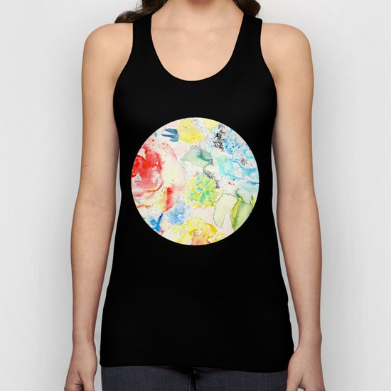 Abstract Flowers 06 Unisex Tank Top