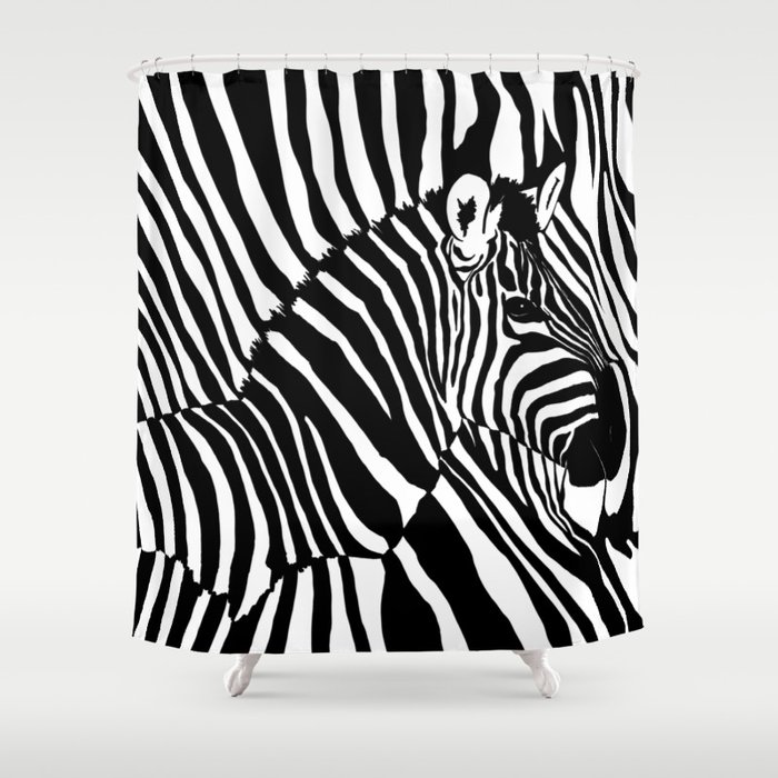 Zebra Shower Curtain