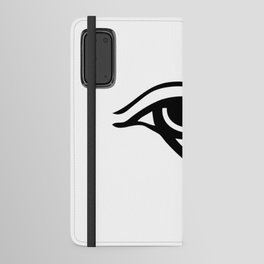 Egyptian Eye of Horus. BLACK. Android Wallet Case