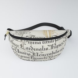 Floral calligraphic art Fanny Pack