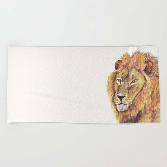 King of the Jungle Beach Towel
