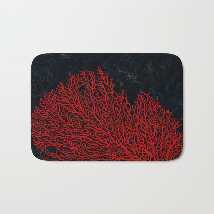 Sea Red Fan Coral Bath Mat