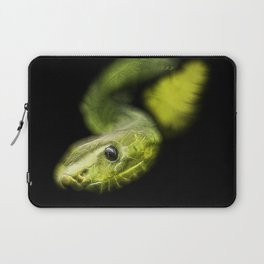 Spiked Green Snake Laptop Sleeve