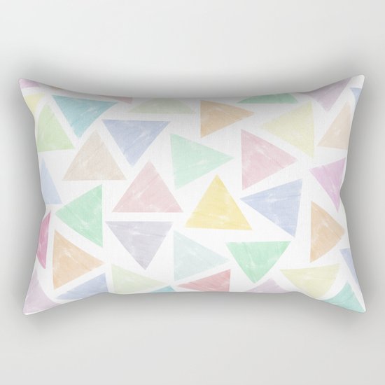 Colorful Geometric Patterns Rectangular Pillow