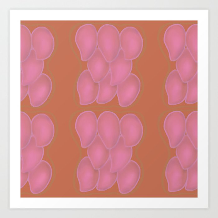 Pink Mangoes Art Print by Jamie Schlosser | Society6