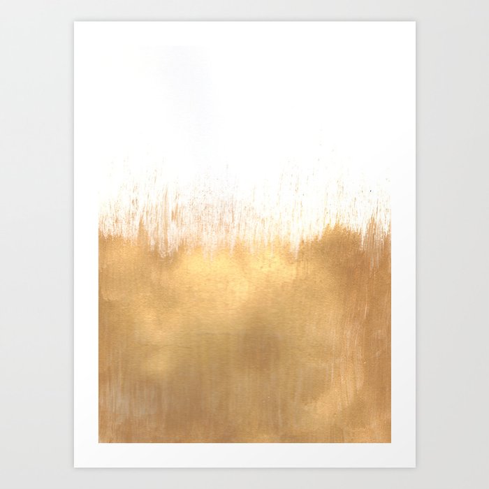 Brushed Gold Art Print