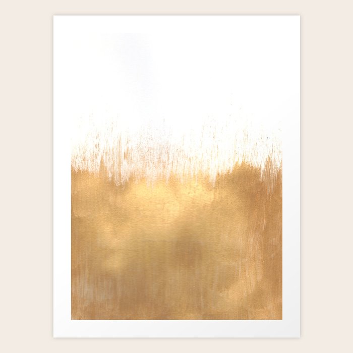 Brushed Gold Art Print by Caitlin Workman Society6