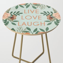 Live Love Laugh - Vintage Floral  Side Table