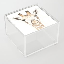 Baby Giraffe Illustration Acrylic Box