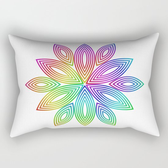 Flower Rectangular Pillow