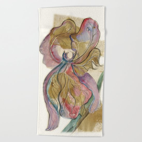 Flower Fairy Beach Towel