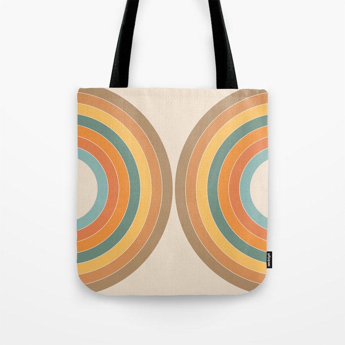 Double semicircles in retro style Tote Bag
