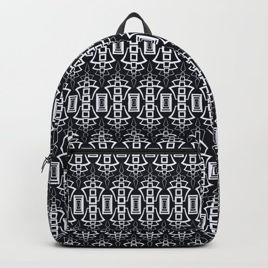 Art Deco . "Grey and gray . " Backpack