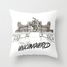Unconquered - FSU Print Throw Pillow