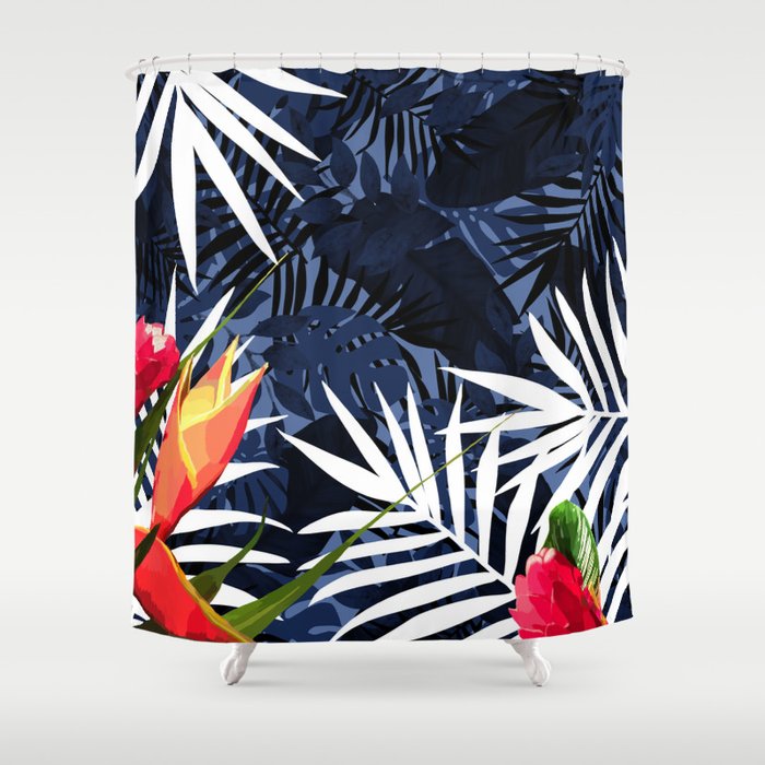 Bold Tropical Paradise Design Shower Curtain By Oursunnycdays