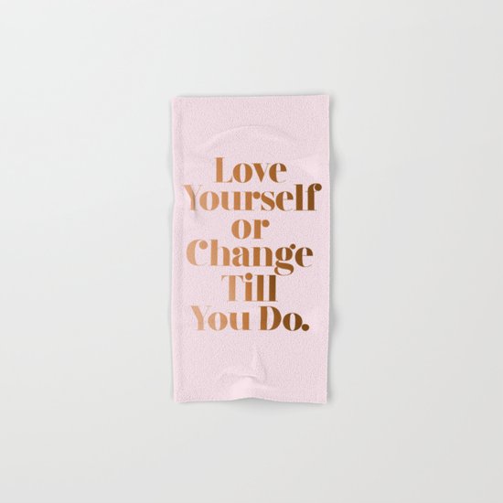 Love Yourself #society6 #decor #buyart Hand & Bath Towel
