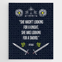 "She Was Looking For a Sword" Jigsaw Puzzle