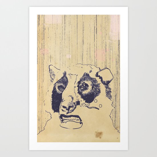 Bear Lip Art Print