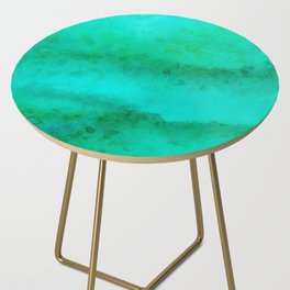 Emerald Green Gemstone Side Table
