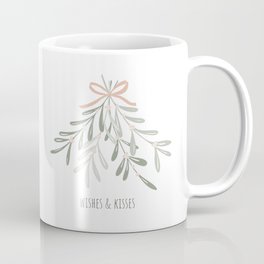 Wishes and Kisses Mistletoe Coffee Mug