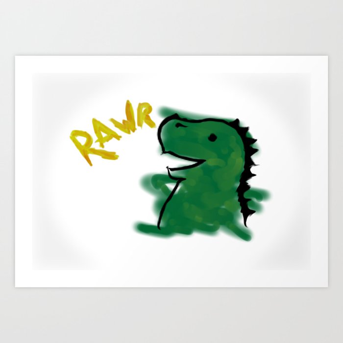 The Little Dinosaur Art Print
