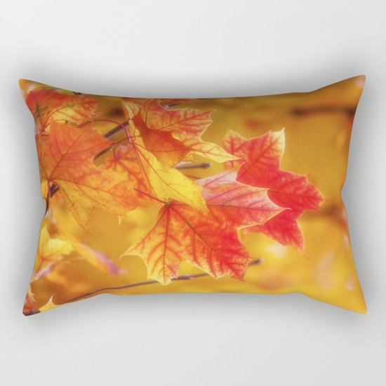 Colorful Leaves Rectangular Pillow