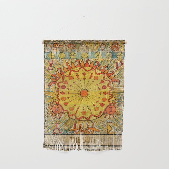 The Sun Vintage Tarot Card Wall Hanging