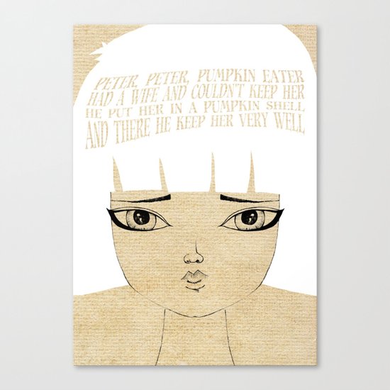 Kept Her Very Well - Lessons From Mother Goose Series Canvas Print